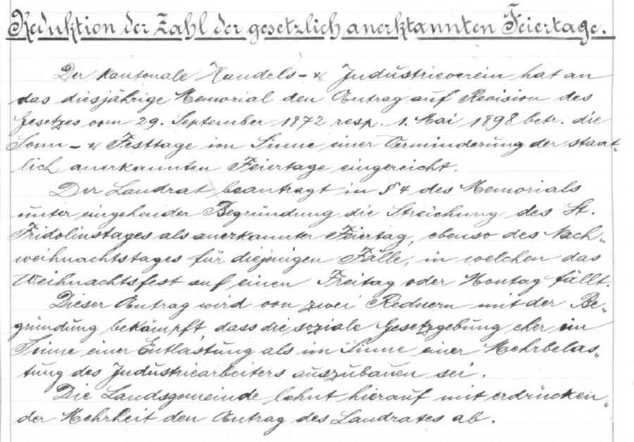Landesgemeinde-Protokoll 1912, Traktandum 4